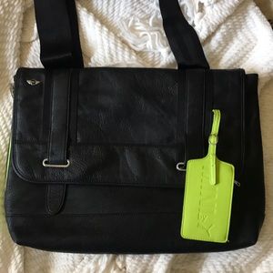 Leather Puma laptop bag